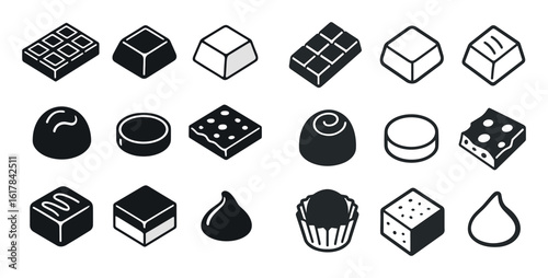 Isometric Chocolate Icons