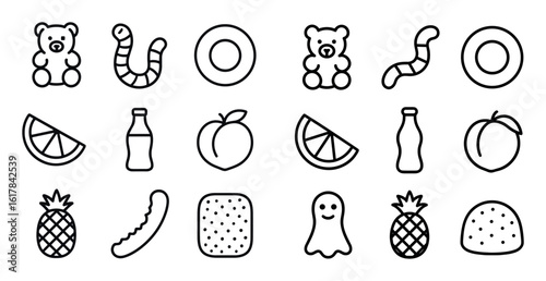 Gummy Candy Icons