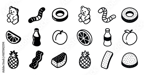 Gummy Candy Icons