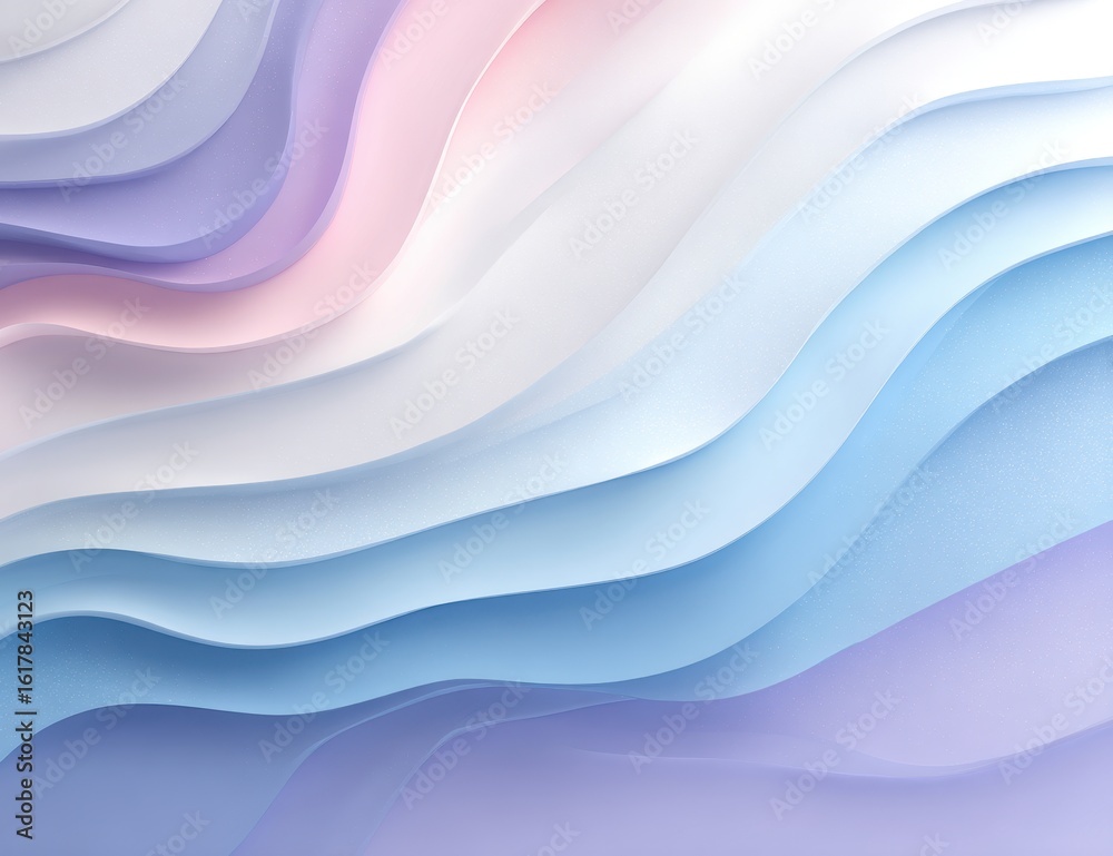 Obraz premium Abstract pastel waves (7)