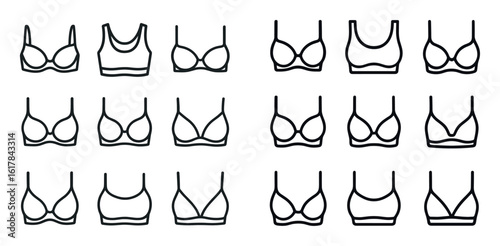 Minimalist Bra Icons