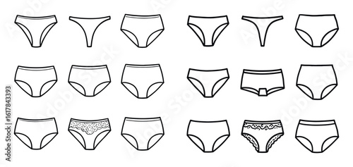 Underwear Icons Grid