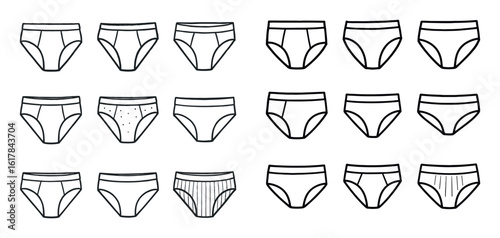 Underwear Icons Grid