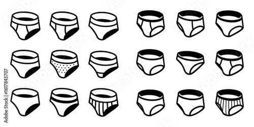 Isometric Underwear Icons