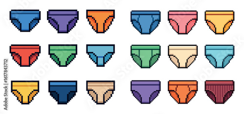Pixel Art Underwear Grid