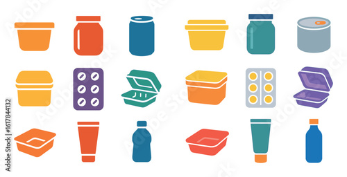 Colorful Packaging Icons