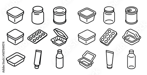 Isometric Packaging Icons