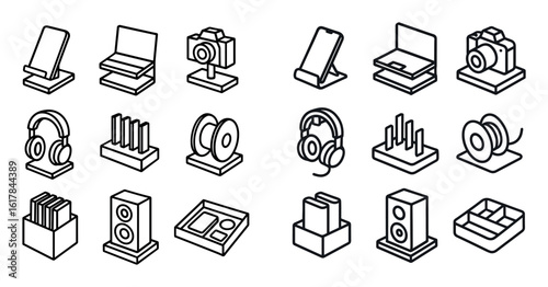 Minimalist Electronics Icons