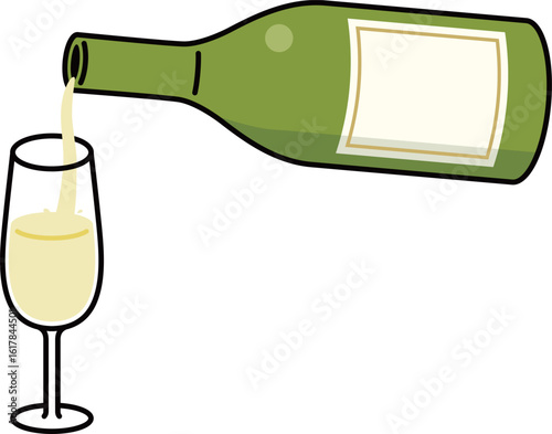 シャンパンとシャンパングラス