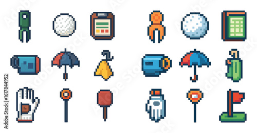 Golf Accessories Icons