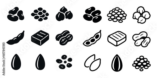 Vegan Protein Icons