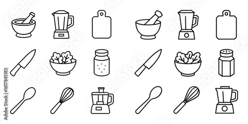 Vegan Kitchen Icons