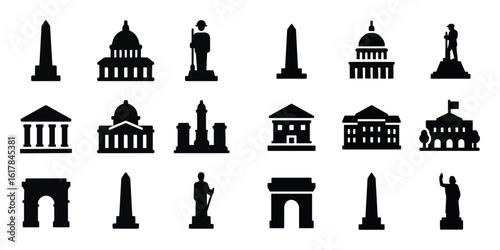 Patriotic Landmark Icons