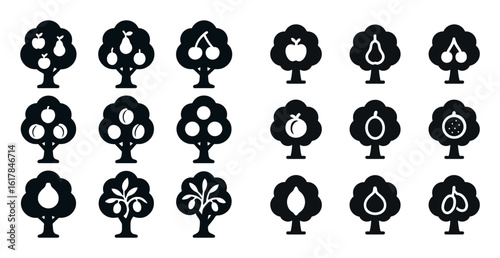 Fruit Trees Icon Grid