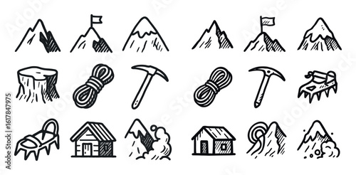 Mountain Adventure Icons