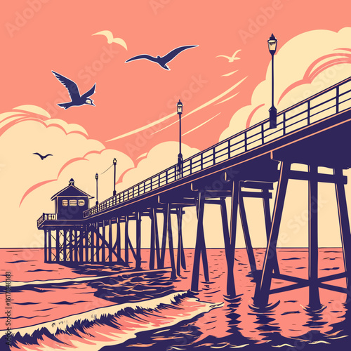 silhouette of a couple on the bridge