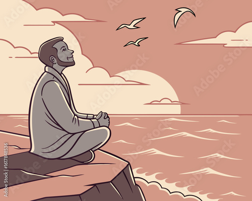 couple on the beach in sunset