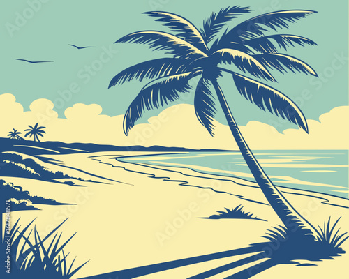 palm trees on the beach