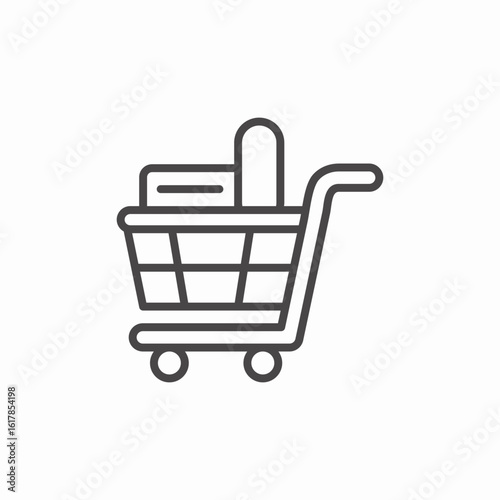 shopping cart icon sign vector