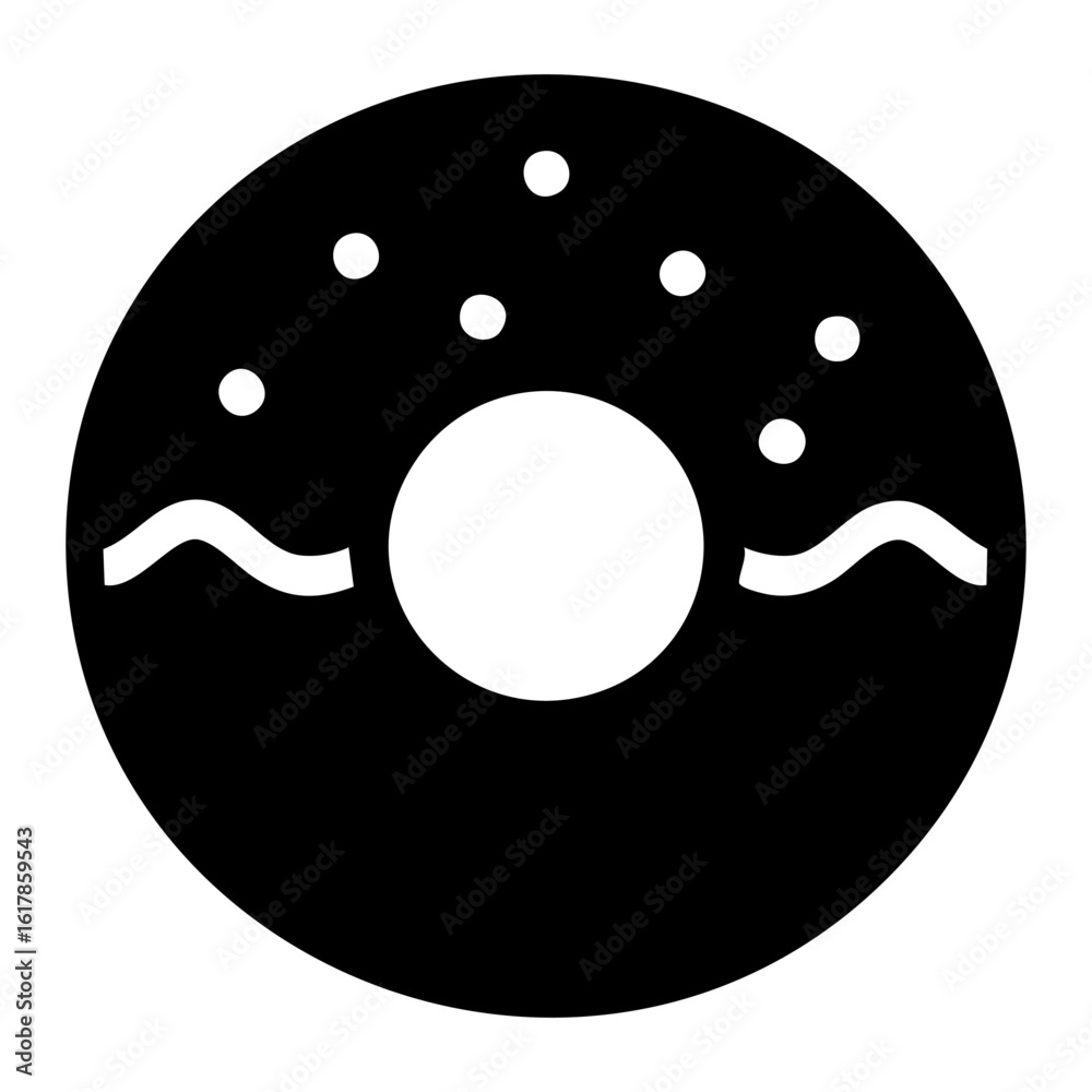 Fototapeta premium Donut icon vector