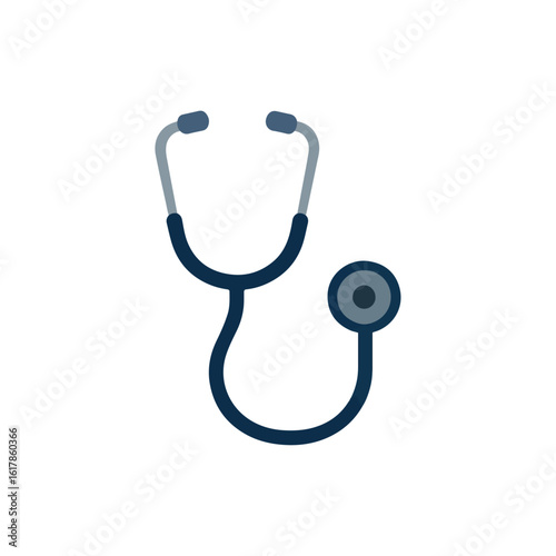 stethoscope on white background