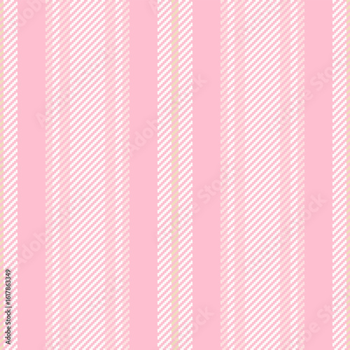Tritish lines seamless texture, customize vector background pattern. Cispanic textile stripe vertical fabric in pink and white colors.