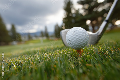 golf ball on tee