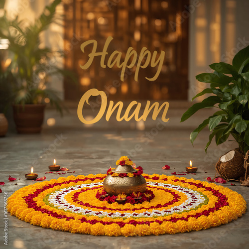 Onam is Kerala’s grand harvest festival celebrating King Mahabali’s return, marked by Pookalams, Sadya feasts, Vallamkali boat races, and cultural rituals in vibrant, traditional, and joyful settings.