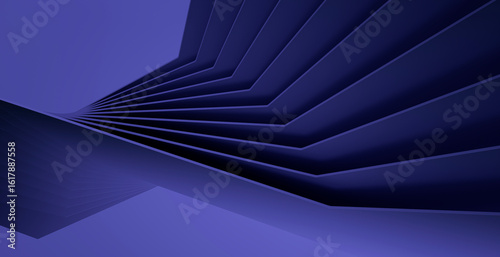 Futuristic 3d purple spiral abstract background with geometric forms