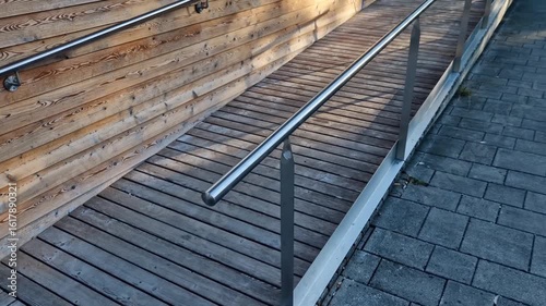 inclined plane instead of stairs. Ramps permit wheelchair users, pushing strollers cart wheeled object, easily access navigate between of different height. accessibility may predate wheelchair