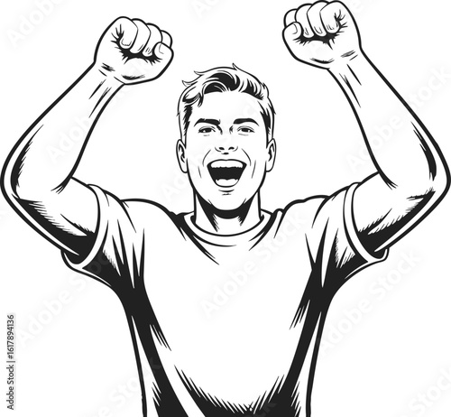 Goal celebration, expressing triumph and achievement, enthusiastic response to success