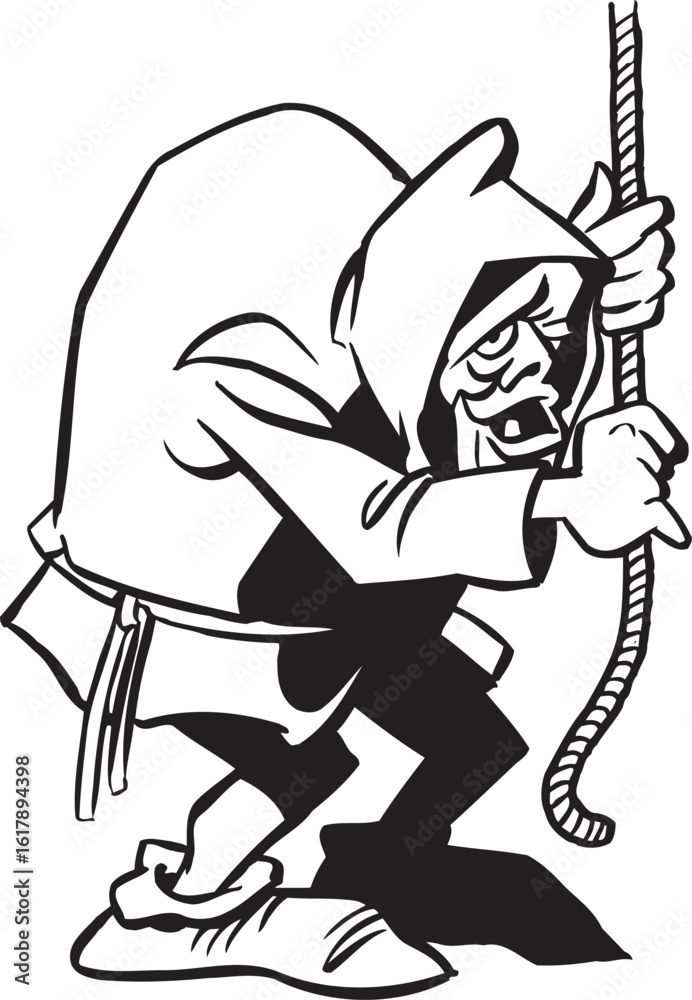 Fototapeta premium sketch vector illustration silhouette image design caricature icon logo symbol hunchback monster kind 