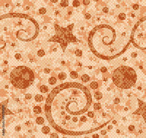 Seamless pixel pattern background.
