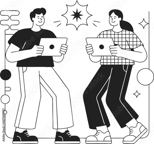 Wallpaper Mural Sync session exploring collaboration, teamwork, interactive engagement, and sharing of ideas through digital devices Torontodigital.ca