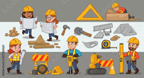 Construction Team & Engineers