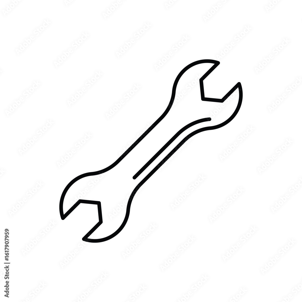 Fototapeta premium Wrench Icon vector