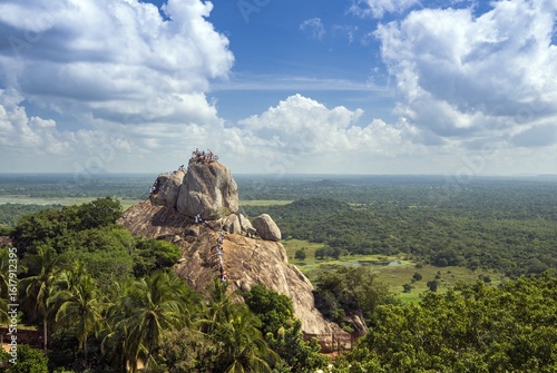 Missaka Pawwa, where the Arahath Mahinda landed,  at Mihintale mountain peak, near Anuradhapura, Sri Lanka.	