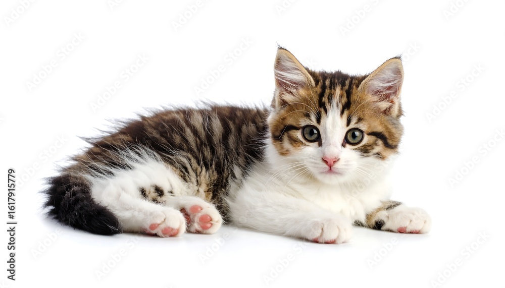 Obraz premium Cute kitten lying down