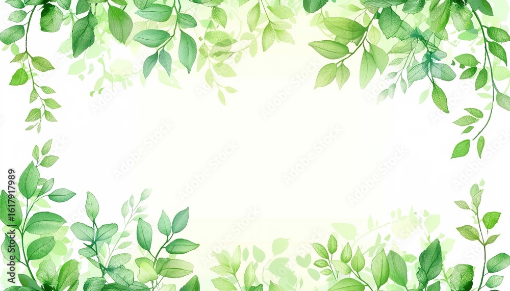 A decorative border design background featuring green plants and leaves as the theme, used for event invitations, posters, feature walls, website pages, etc. A decorative border design background featuring green plants and leaves as the theme, used for event invitations, posters, feature walls, website pages, etc.