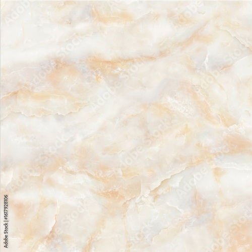 Elegant Creamy White Marble with Golden Veins Seamless Pattern	