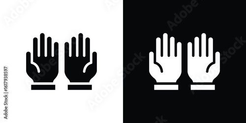 Pray icon set in black glyph style. silhouette collection vector illustration.