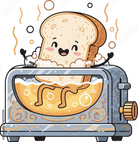 bread toast with toaster