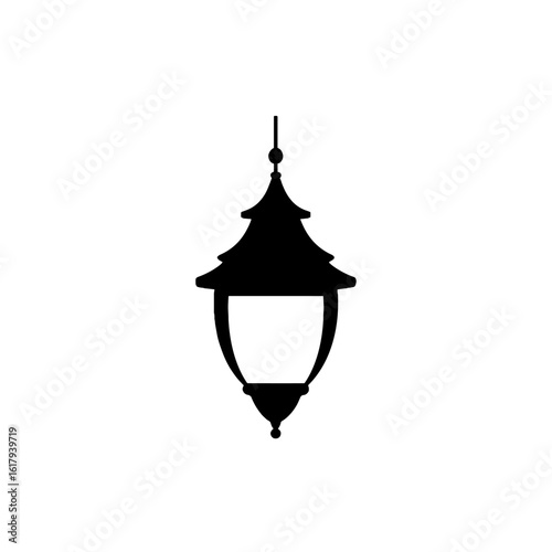 Elegant lantern silhouette.