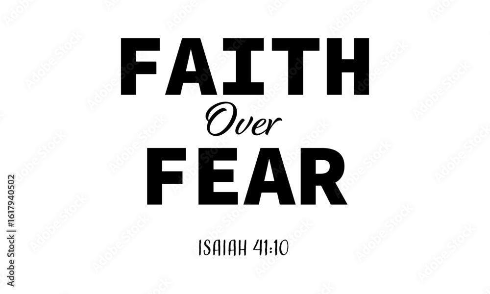 Fototapeta premium Biblical Phrase, Christian typography for banner, poster, photo overlay, apparel design