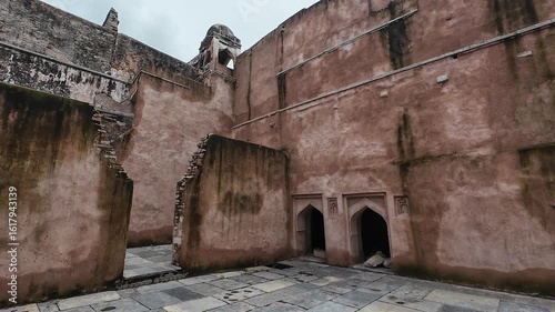  Ratan Singh Palace Ruins Within Chittorgarh Fort Featuring Weathered Walls 
