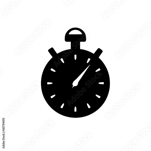 A close-up shot of a stopwatch.