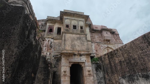  Ratan Singh Palace Ruins Within Chittorgarh Fort Featuring Weathered Walls 