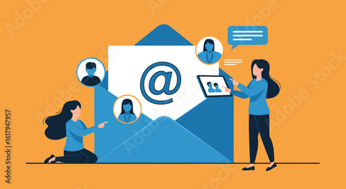 Digital Communication and Collaboration for Business Growth, connecting people through online channels for shared objectives, fostering teamwork in the digital age