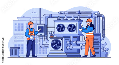 Industrial HVAC System Maintenance and Installation Expertise