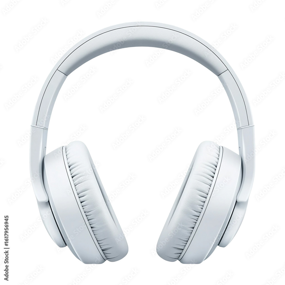 White headphones wireless earphones isolated on white background with clipping path. Ai Generated Images.png, White headphones wireless earphones isolated on white background with clipping path. Ai Generated Images.png,